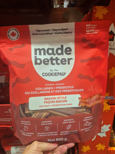 Made Better Bacon Style Dog Treats - 1 x 850 Grams